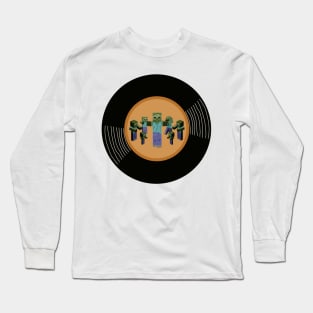 Vinyl - Minecraft Zombie (Zomhie heist) Long Sleeve T-Shirt